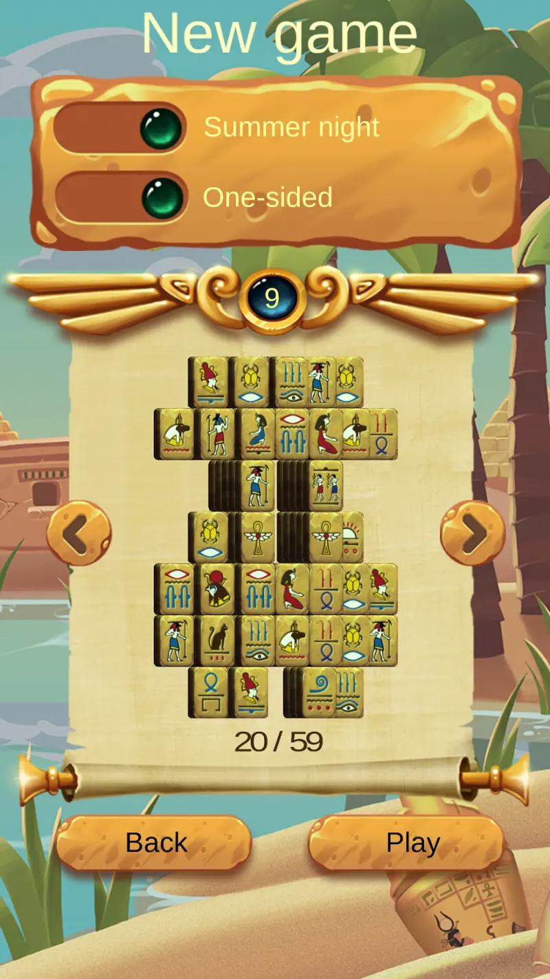 Captura de ecrã 1 de Doubleside Mahjong Cleopatra 2