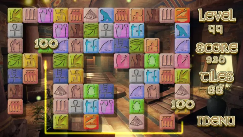 Captura de ecrã 1 de Mistério Pyramid Solitaire