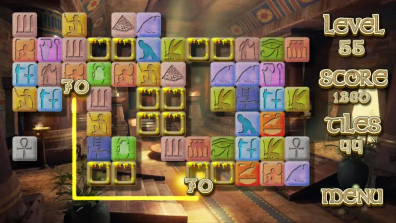 Captura de ecrã 2 de Mistério Pyramid Solitaire