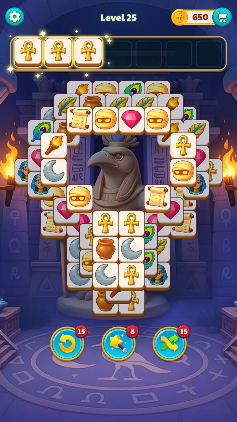 Captura de ecrã 2 de Tile Pyramid: Missão Match